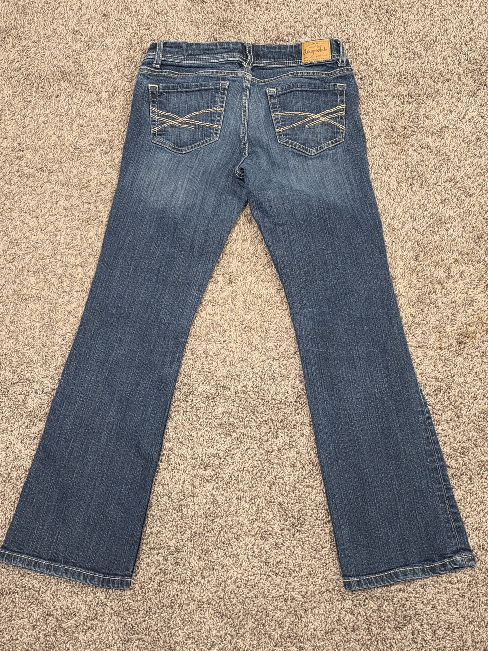 Y2K Low Rise Aeropostale Medium Blue Flared Jeans